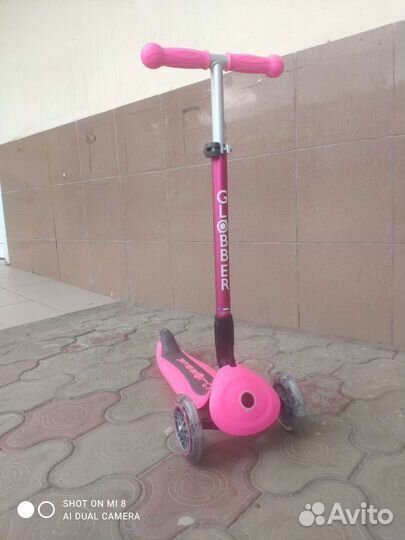 Самокат детский Globber Primo Foldable розовый
