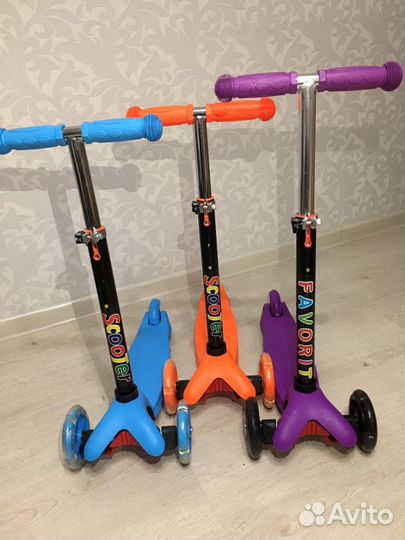 Самокат новый детский трёхколёсный