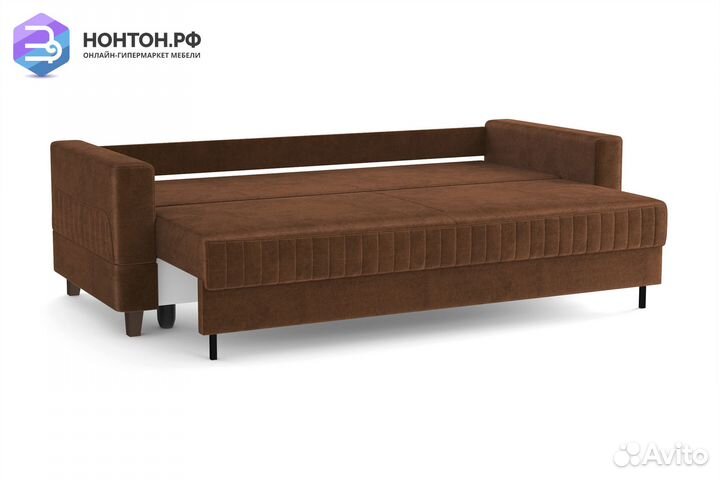 Диван выкатной евромагнат коричневый