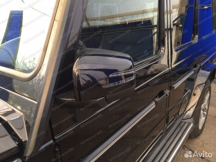 Зеркала рестайлинг черные Mercedes G-class W463