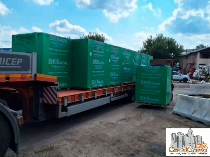 Вкблок D400, D600 Газобетонные блоки (пеноблоки)