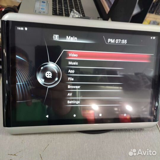 Монитор в подголовник 10.2 дюймов на Android