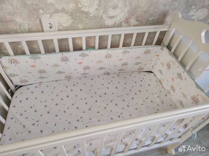 Бортики Sleep&Play в детскую кроватку как новые