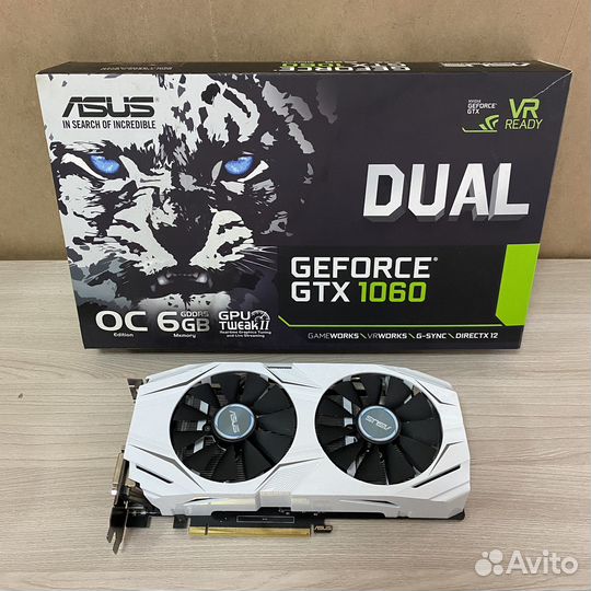 Видеокарта Asus GTX 1060 6gb