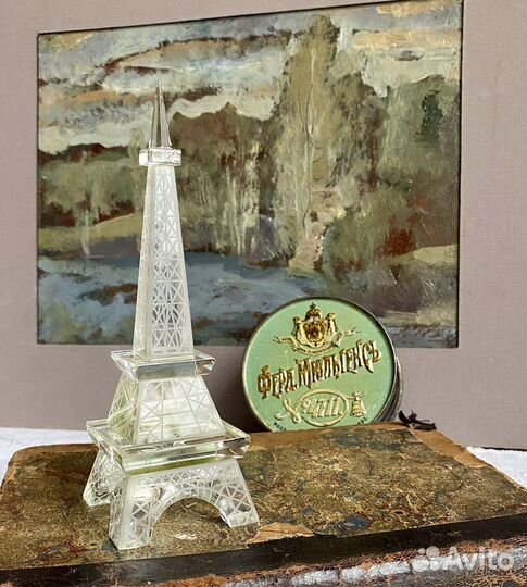 Эйфелева башня статуэтка стекло франция