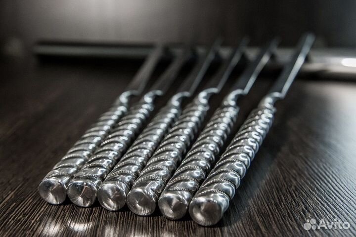 Шампур стальной полированный - Chromium Steel 45 с