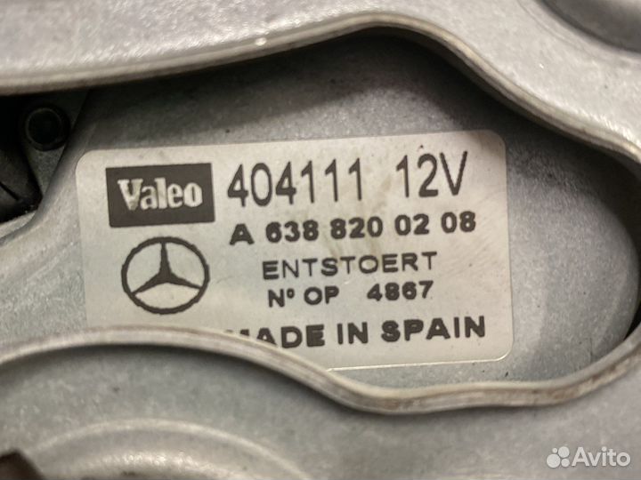 Мотор заднего дворника mercedes vito w638