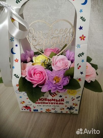 Букет цветов из мыла/воспитателю/учителю/маме