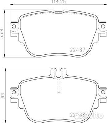 Колодки тормозные задние P50136 Brembo