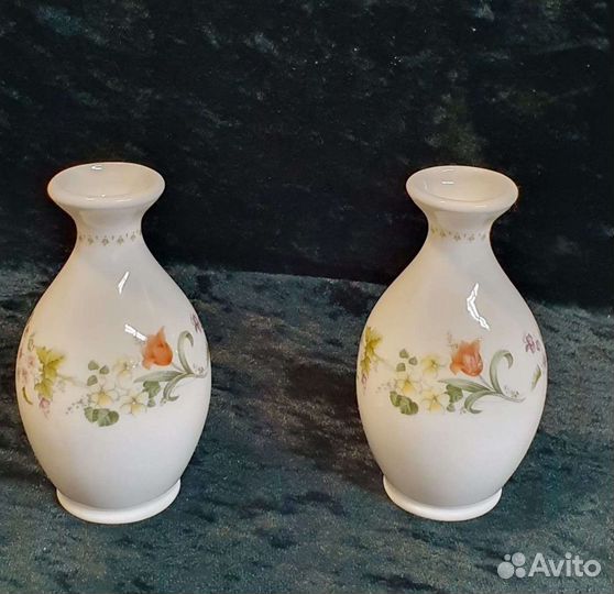 Набор милых ваз, фарфор, 80е, Wedgwood, Англия