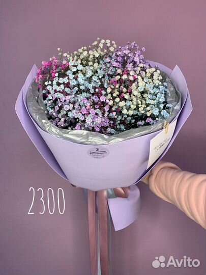 Букет из гипсофилы (в коробке)