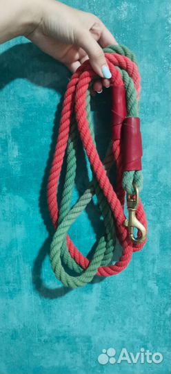 Поводок dogwithlog для крупных собак, канат