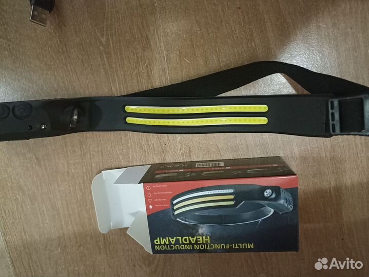 Фонарь налобный сенсорный