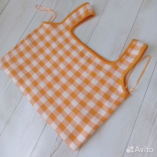 Комплект из плотного трикотажа - топ и юбка, 46-48