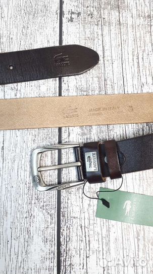 Мужской кожаный ремень lacoste