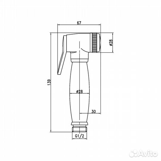 LeMark LM8047B Ручной душ