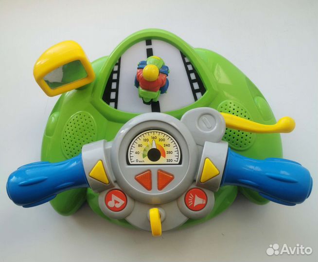 Музыкальный руль детский +машинка
