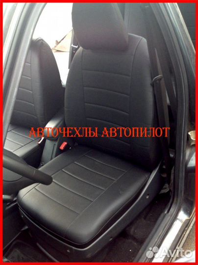 Чехлы Автопилот LADA Priora из экокожи чёрные
