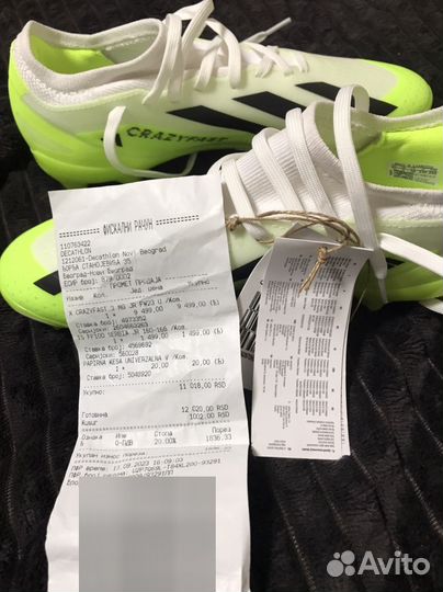 Бутсы adidas детские crazyfast 38р