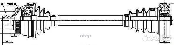 Привод в сборе ford galaxy (WGR) 218010 GSP