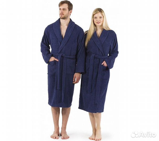 Халат махровый GoodNight 50-52 (хl) темно-синий