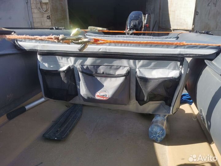 Лодка пвх риб с жёстким дном + мотор 9.9