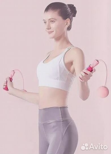 Скакалка для фитнеса без троса, с шарами-утяжелите