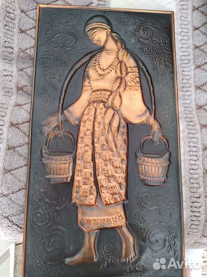 Картина медная чеканка СССР