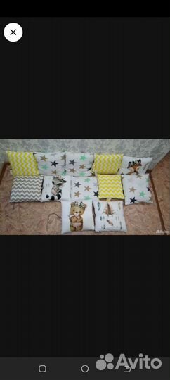 Бортики в детскую кроватку