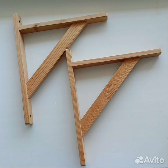 Кронштейн (консоль) деревянный для полки