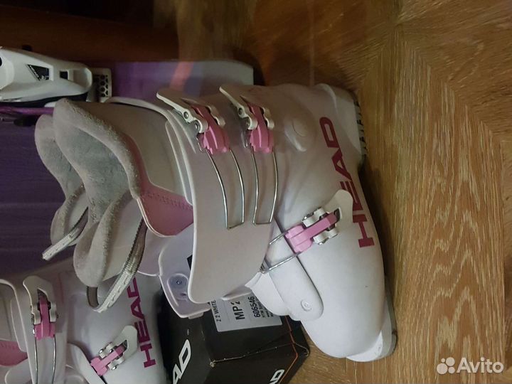 Горные лыжи и ботинки детские head