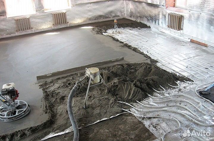 Полусухая стяжка пола