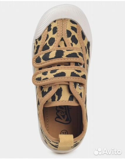 Кеды леопардовые для девочки, 30 размер