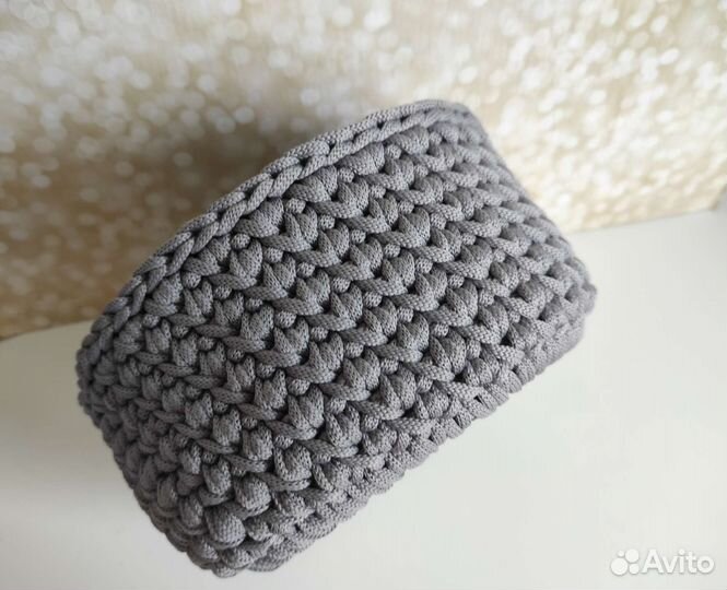 Подвесная корзина-ракушка из полиэфирного шнура