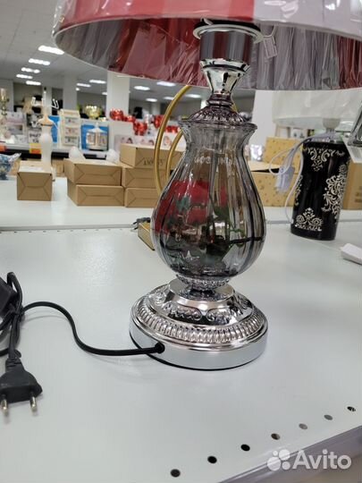 Лампа настольная,хром