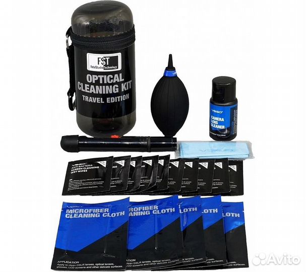 Набор vsgo travelkit-01 для чистки оптики, серый