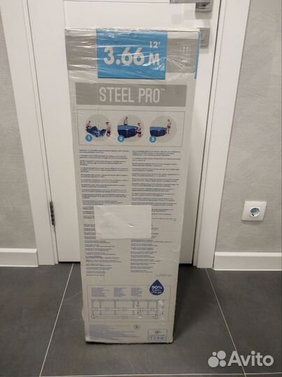 Каркасный бассейн bestway steel pro 355x76