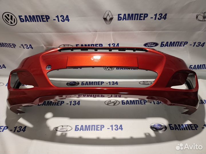 Бампер передний солярис solaris в цвет красный