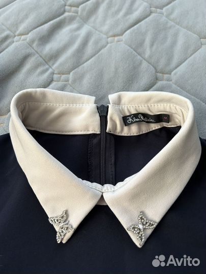 Платье школьное синее