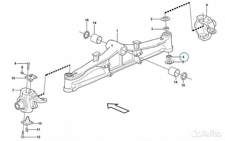 143563 Подшипник шкворня сферический