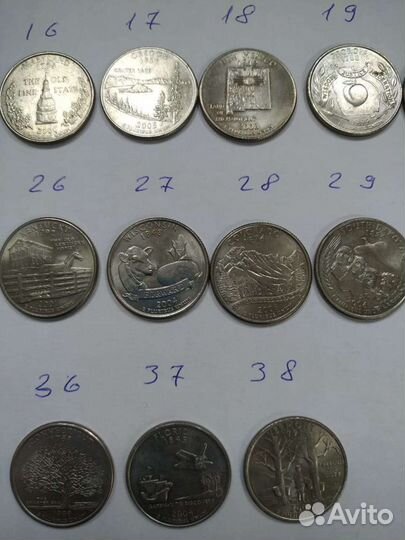 25 центов США (штаты Америки)