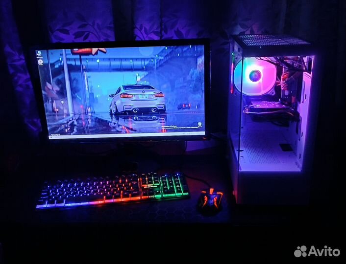 Игровой пк E5 2650v4 RX580 8gb ssd 480gb озу 16gb