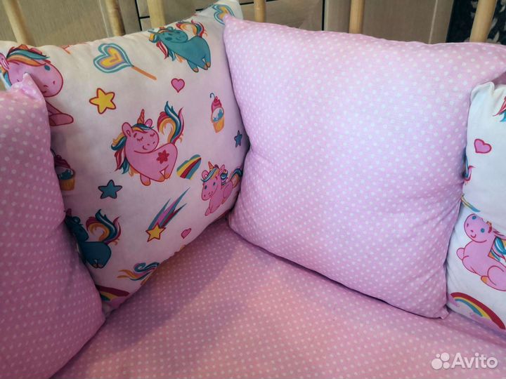 Бортики в кроватку новые