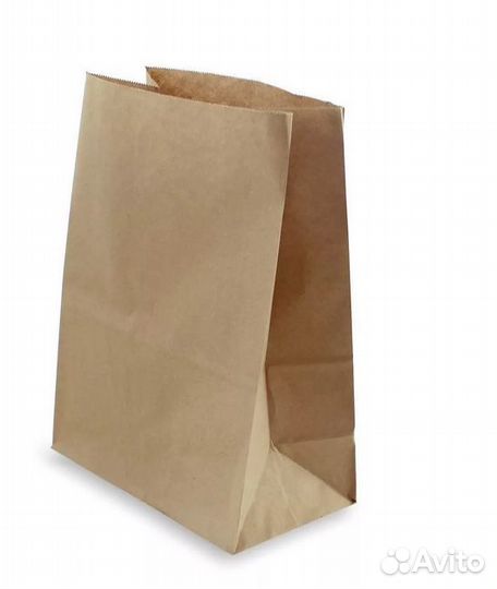 Крафт пакет бумажный с ручками