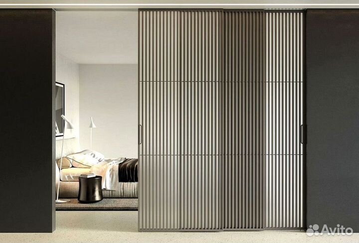 Раздвижные перегородки в гардеробную, шкаф