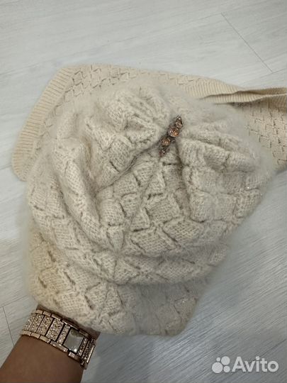 Шапка и шарф (ангора)