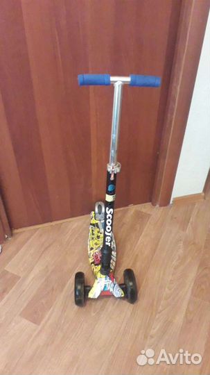 Самокат детский трехколесный бу