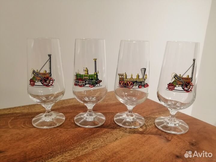 Бокалы с паровозами Чехословакия