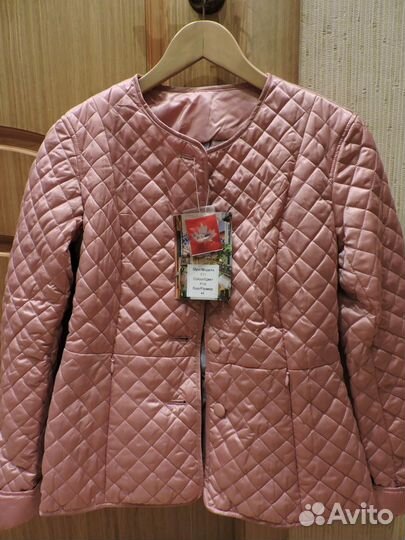 Одежда куртка цвет розовый тинсулейт 80гр. рр44