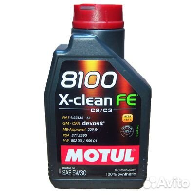 Motul 8100 X-Clean FE/ EFE 5W30, 1 л